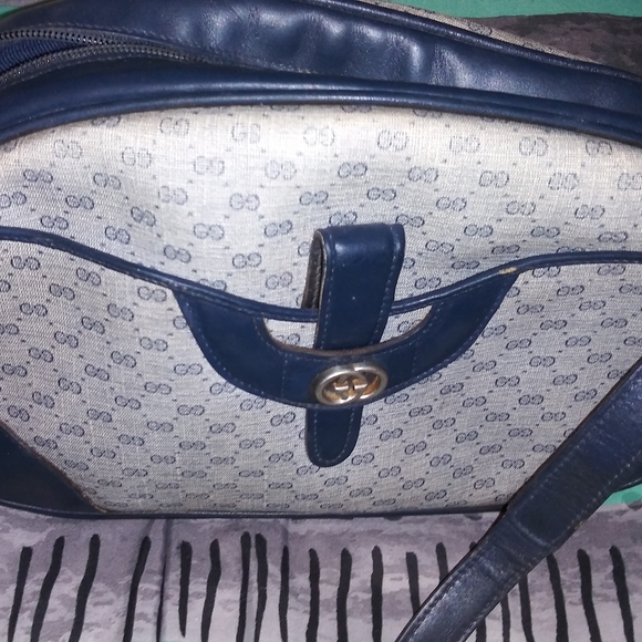 vintage blue gucci bag